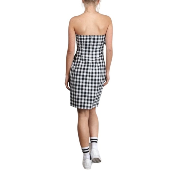 Women's Strapless Tie Front Fitted Dress Sexy & Super Cute Checkered Dress
New - Picture 6 of 6
